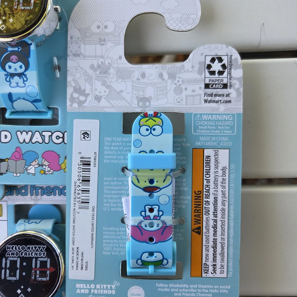 Hello Kitty And Friends Unisex Childrens LED Watch With Round Caseand Printed